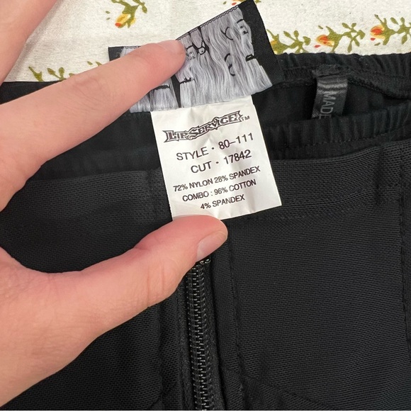 Lip Service “Fetish” Black Mesh Lace Up Flare Zip Front with Mini Shorts - Picture 8 of 8